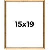 PosterPalooza | Classic Modern Gold Picture Frame - UV Acrylic, Foam Board Backing, Hanging Hardware - 2 of 4