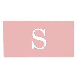 Personalization Mall Simple Initial Personalized Beach Towel, Blush - 1 of 2