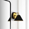 Jynn 7" Wall Sconce - SCN4074 - Black/Brass - Safavieh - 2 of 4