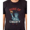 Men's Buns of Liberty Statue of Liberty Patriotic Funny T-Shirt - 4 of 4