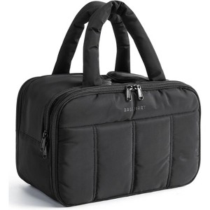 Puffy Travel Toiletry Bag for Women, Lightweight Cosmetic Makeup Organizer with Handle for Travel Essentials - 1 of 4