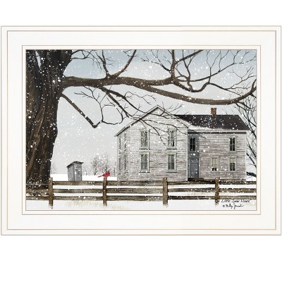 A Little Snow House by Billy Jacobs, Ready to Hang Framed Print, White Frame
