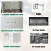 Grungis Office Desk with 3 Drawers and Power Outlet,Small Desk with Side Pocket,Computer Desk for Home Office,Company - 4 of 4
