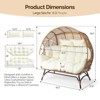 Karl Home | Metal and PE Rattan Double-person Egg Chair - 2 of 4