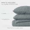 Seersucker Textured Comforter Set, All-Season Down Alternative – Ultra Soft & Lightweight – 3-Piece Set - Becky Cameron - 4 of 4
