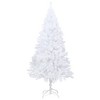 Artificial Christmas Tree White PVC Medium Expandable - 3 of 4