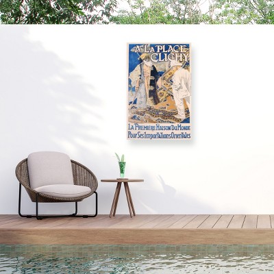 "A La Place Clinchy 1890" Outdoor All-Weather Wall Decor