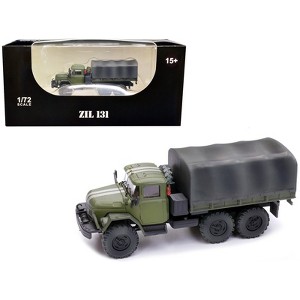 ZIL 131 Cargo Truck Green with White Stripes "Ukrainian Ground Forces" 1/72 Diecast Model by Legion - 1 of 4