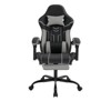 RISOKEYS PU Leather Ergonomic Gaming Chair with Massage Lumbar Support & Retractable Footrest - Adjustable Recliner for Gaming,Studying - 2 of 4