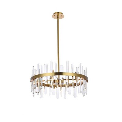 Elegant Lighting Serena 14 - Light Pendant in  Satin Gold