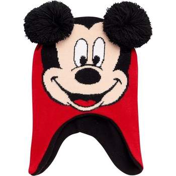 Disney Mickey Mouse Boys Winter Hat – 2 Pack Pom Pom Beanie, Little Boys Ages 4-7