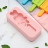 Unique Bargains Popsicles Mould Small Rabbit Design Shape Comes with 20 Stick Hand Washable Wood Pink 5.24"x2.28"x1.1" 1 Pc - 2 of 4