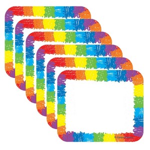 Carson Dellosa Education Name Tags, Rainbow: Kid-Drawn, 40 Per Pack, 6 Packs - 1 of 3