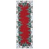 Snowman Deer Tree Christmas Mat/Rug: Winter Home Decor, Non-Slip Washable, Indoor Use - 2 of 4