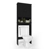 APRILSOUL 23.62 in. W Wooden Over The Toilet Storage Cabinet Spacesaver Organizer Bathroom Tower Rack - 4 of 4
