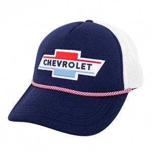 Adult Chevy Red White and Blue Logo Patch Rope Hat - 1 of 4