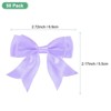 Unique Bargains Polyester Durable Craft Decorative Gift Double-Deck Pre-Tied Bows 3.6x2.2 Inch 50 Pcs - 3 of 4