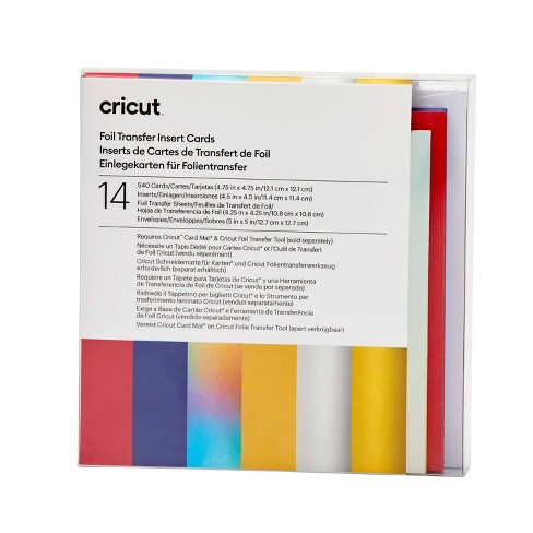 Cricut Machine 3-in-1 Foil Transfer Kit, Gold and Silver Transfer Sheets,  12x12