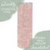 Elanze Designs You So Very Loved Pink Floral 20 ounce Stainless Steel Travel Tumbler - 3 of 4