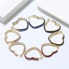 Heart Hoop Earrings for Women Blue Lapis Gold Plated Sterling Silver Ginger Lyne Collection - 2 of 4