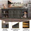 COZONY Farmhouse TV Stand with Sliding Barn Doors, Modern Entertainment Center for Large TVs, Media Console with Storage - 4 of 4