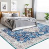 Washable Rugs for Living Room Bedroom Rug Soft Large Area Rug Non Slip Throw Rugs Low Pile Stain Resistant Carpet for Dining Room - 2 of 4