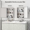 Racxily Medicine Cabinet with Mirror, Wall Mounted Bathroom Storage with Adjustable Shelves & Aluminum Frame - 4 of 4
