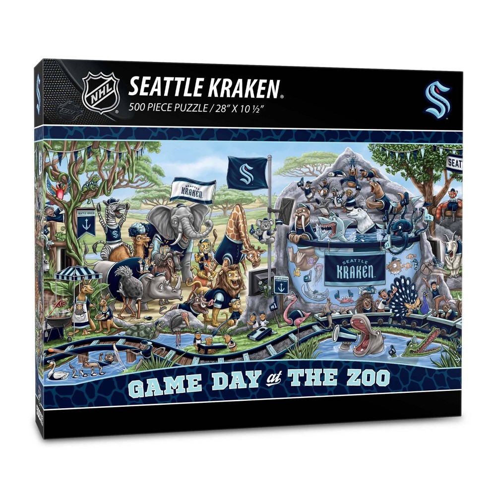 Photos - Jigsaw Puzzle / Mosaic NHL Seattle Kraken Game Day At The Zoo Puzzle - 500pc