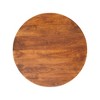 Solid Mango Wood Round Coffee Table with Ball Feet Design, Open Storage and Durable Construction - 4 of 4