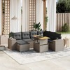 vidaXL Garden Sofa Set Grey PE rattan Large Modular Garden Sofa Set - 2 of 4