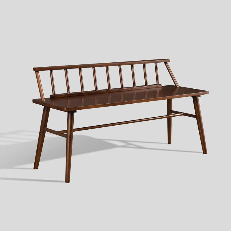 Transitional Low-Back Spindle Entryway Bench - Saracina Home, 4 of 10