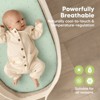 KeaBabies Bassinet Sheet for Baby Girls, Boys, 2-Pack Isla Fitted Bassinet Sheets, Bassinet Mattress Sheets - 3 of 4