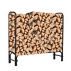 Firewood Rack Holder, Adjustable Heavy Duty Fire Log Stacker Stand for Fireplace, Outdoor Indoor Metal Wood Pile Storage Organizer - 2 of 4