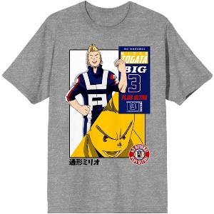 Mens My Hero Academia Anime Plus Ultra Grey Graphic Tee - 1 of 2