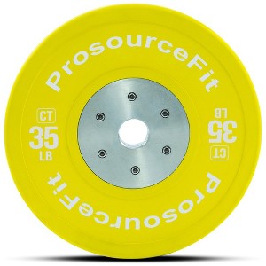 ProsourceFit Color Training Bumper Plates, Rubber with Steel Insert - 1 of 4