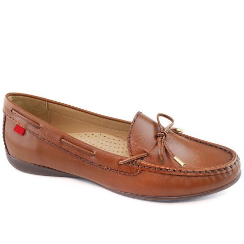 Женские туфли Marc Joseph New York Womens Leather Slip On Diana St Tiebow Driver Loafers - Cognac Napa , 7