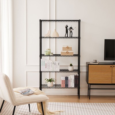 NicBex 5 Shelves Bookshelf,Modern Cube Multifunctional Display Shelf with Ample Storage for Living Room,Study Room,Home Office