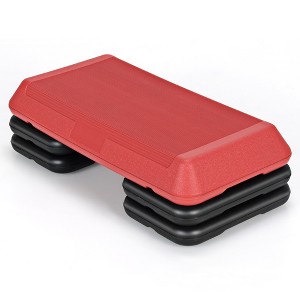 Costway 29'' Adjustable Workout Fitness Aerobic Stepper Exercise Platform W/Riser 4'' -6'' -8 - 1 of 4