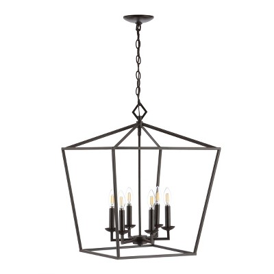 Velsa 6 Light 19" Pendant - PND4087 - Oil Rub Bronze - Safavieh