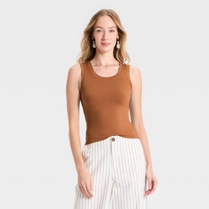 Women's Tank Top - A New Day™ Orange XS : Target