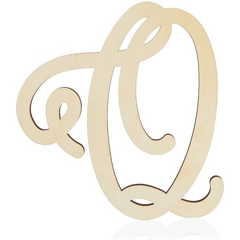 Bright Creations Wooden Letter Q For Crafts And Wall Decor (13 Inches) :  Target