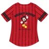 Ladies Mickey Mouse Fashion Shirt - Mickey & Minnie Mouse Baseball Jersey - Disney Mickey Mouse Button Down Baseball Jersey - 2 of 4