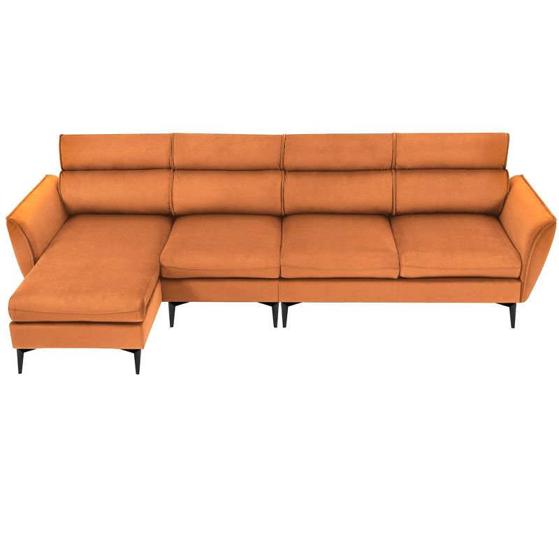 Upholstered Convertible L-Shaped Sectional Sofa Couch-ModernLuxe, 2 of 14