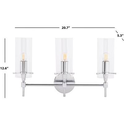 Norala Chrome 27" Glam 3-Light Vanity Sconce