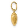 Black Bow Jewelry 14k Yellow Gold Hollow Puffed Heart Charm or Pendant, 10mm - 2 of 4