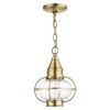 Livex Lighting Newburyport 1 - Light Pendant in  Antique Brass - 2 of 3