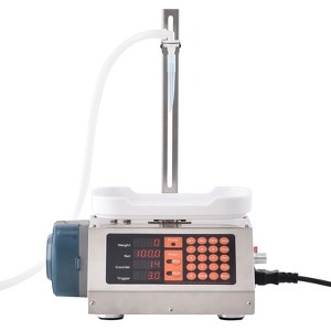 VEVOR Liquid Filling Machine, 5-300 g Weighing Capacity, Automatic Bottle Filler Machine, Bottling Machine Peristaltic Pump Digital Control, Silver - 1 of 4
