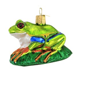 Old World Christmas 2.25 In Red-Eyed Tree Frog Superpower Of Nature Tree Ornaments - 1 of 3