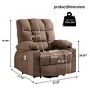 NicBex Cotton Lift Recliner Chair for Elderly,Massage Chairs with 8-Point Vibration Massage and Lumbar Heating,Reclining Chairs for Living Room - 3 of 4