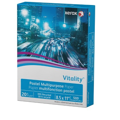 Xerox Vitality Pastel Multipurpose Paper 8 1/2 X 11 Yellow 500 Sheets